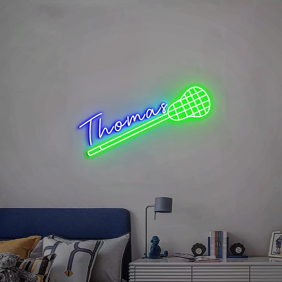Lacrosse Neon Sign, Lacrosse Stick with Name Sign, Lacrosse Sports Sign, Lacrosse Sign Decor, Lacrosse Gift, Lacrosse Birthday Gift