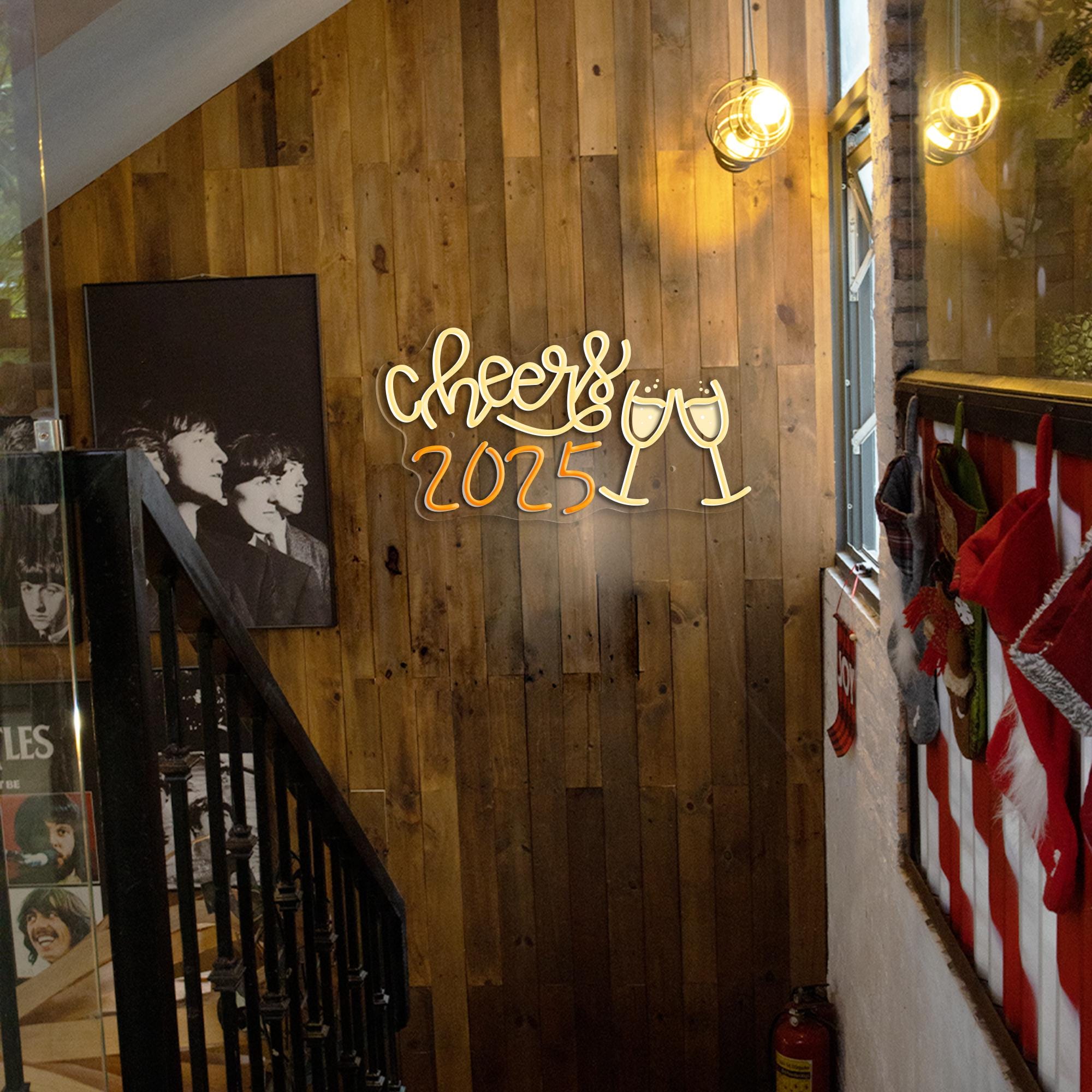 Cheer 2025 Happy new year Neon Sign Merry Christmas Neon Sign Christmas Tree Decor Sign Custom Neon Sign Christmas Gifts Holiday Neon Sign