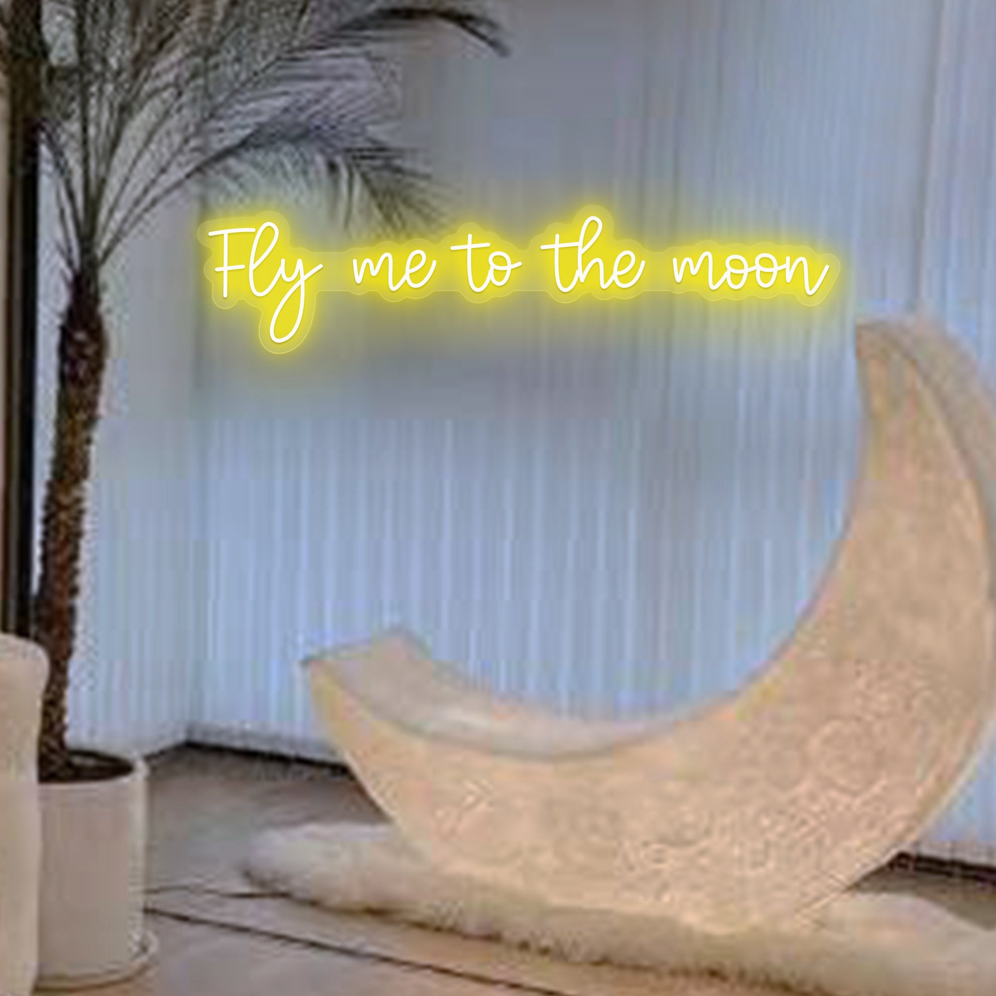Fly me to the moon neon sign Personlized Led Neon Sign for Bachelor Party decor, Wall decor gift for child's birthday gift room decor