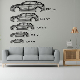 Audi Q8 Raised Steel Wall Art