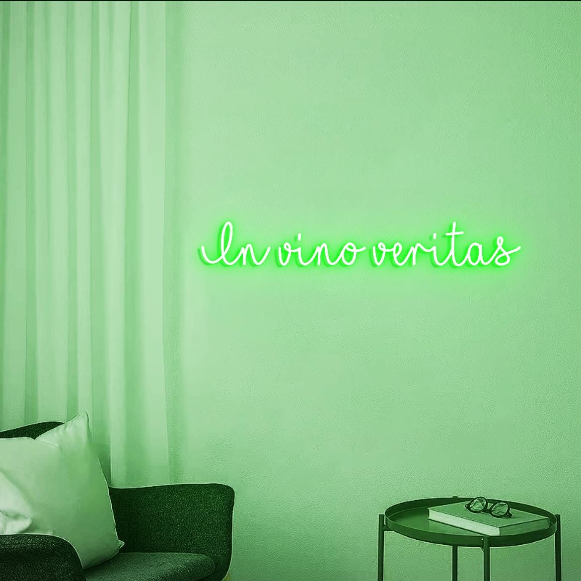 In Vino Veritas Neon Sign, Vino Sign, Home Wine Bar Wall Neon Light, Wine Bar Area Wall Sign, Vino Sign for Wine Area, Vino Bar Wall