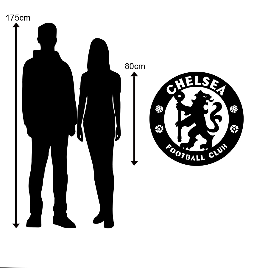Chelsea FC Emblem Metal Signs Raised Steel Wall Art