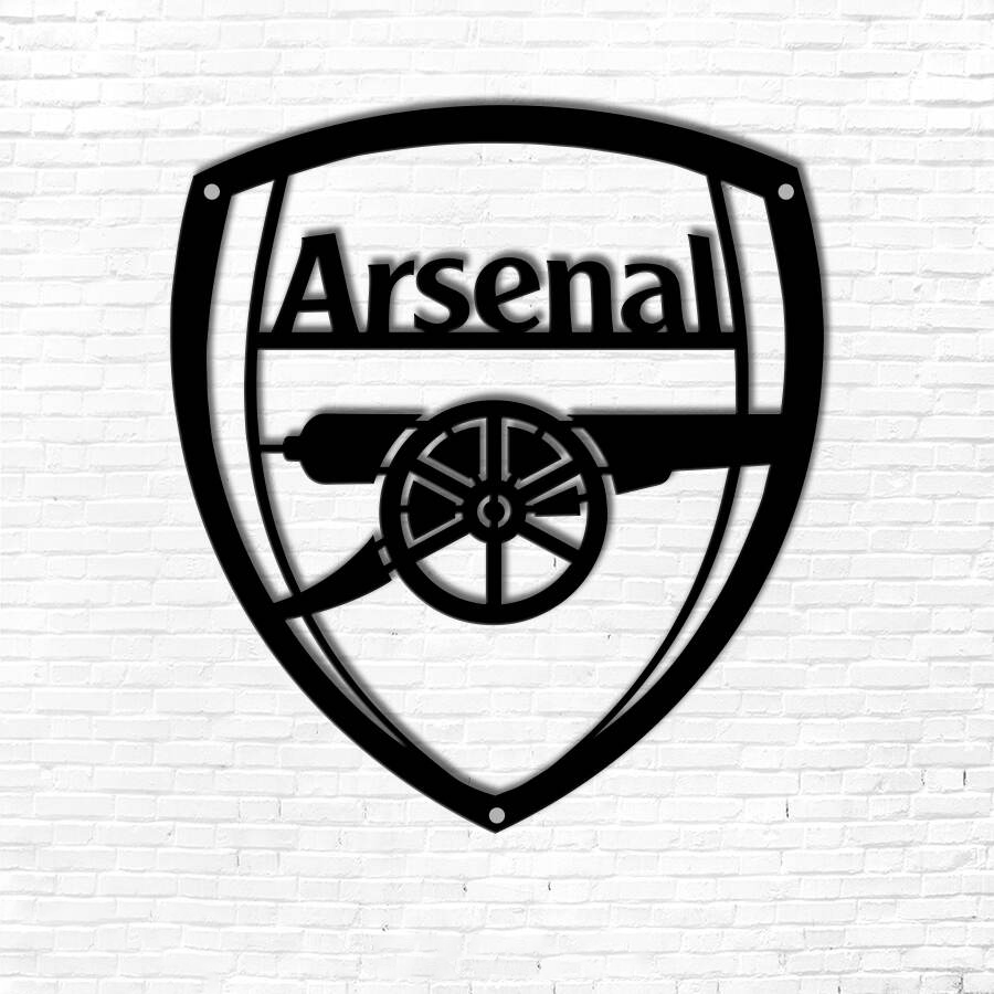 Arsenal FC Emblem Metal Signs Raised Steel Wall Art