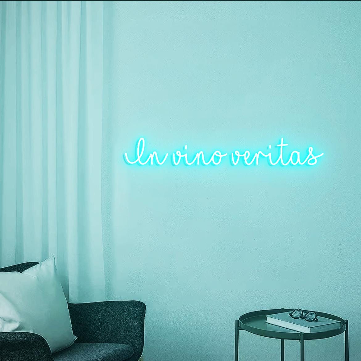 In Vino Veritas Neon Sign, Vino Sign, Home Wine Bar Wall Neon Light, Wine Bar Area Wall Sign, Vino Sign for Wine Area, Vino Bar Wall