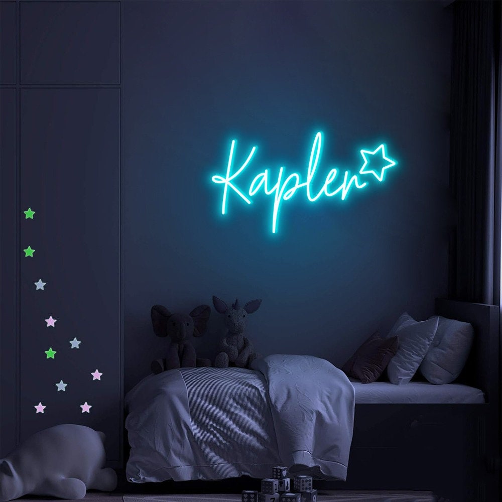 Neon Sign for Kids Room Decor, Battery Powered Neon Sign Custom, Neon Name Sign For Wall Decor, Led Sign For Baby, Personalized Gifts Baby