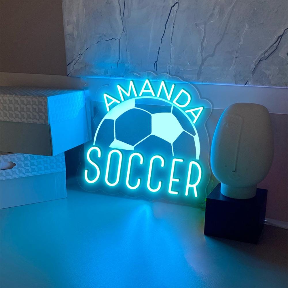 Personalized Soccer Mom Neon Sign, Custom Soccer Mama Neon, Customized Soccer Mom Neon Sign, Gift For Mom, Soccer Mama Neon, Gifts For Her