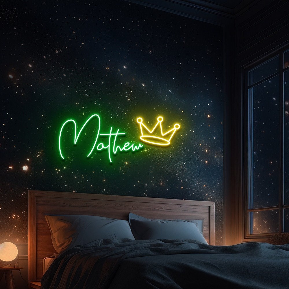 Custom Neon Name Sign Gifts, Kids Bedroom Neon Sign Light, Light Up Name Sign, Teens Boys Room Decor Girls Bedroom Ideas, Gift for Kids.