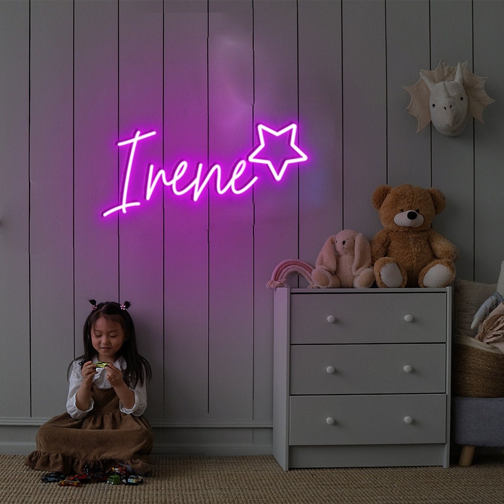 Custom Name Neon Sign for Kids, Kid Room Decorations, Home Decor Wall Decor, Neon Sign Custom, Personalized Gifts for Baby, Birthday Gifts