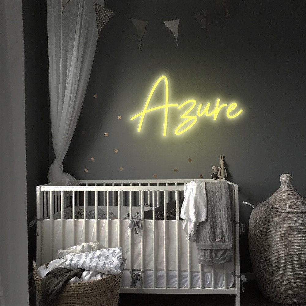 Custom Name Neon Sign for Kids, Neon Name Sign, Nursery Name Sign, Baby Name Sign for Nursery Décor, Neon Light, Happy Birthday Baby Gifts