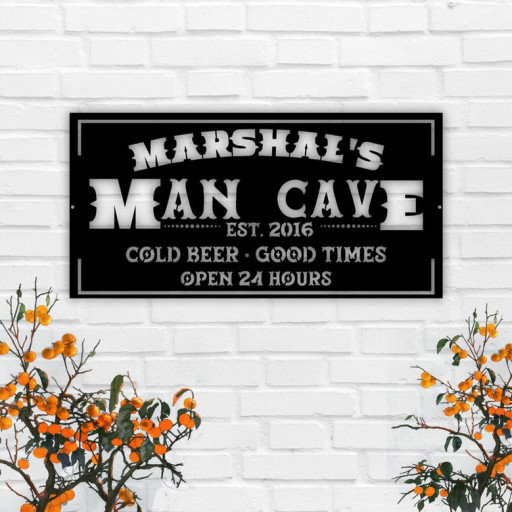 Man Cave metal signs