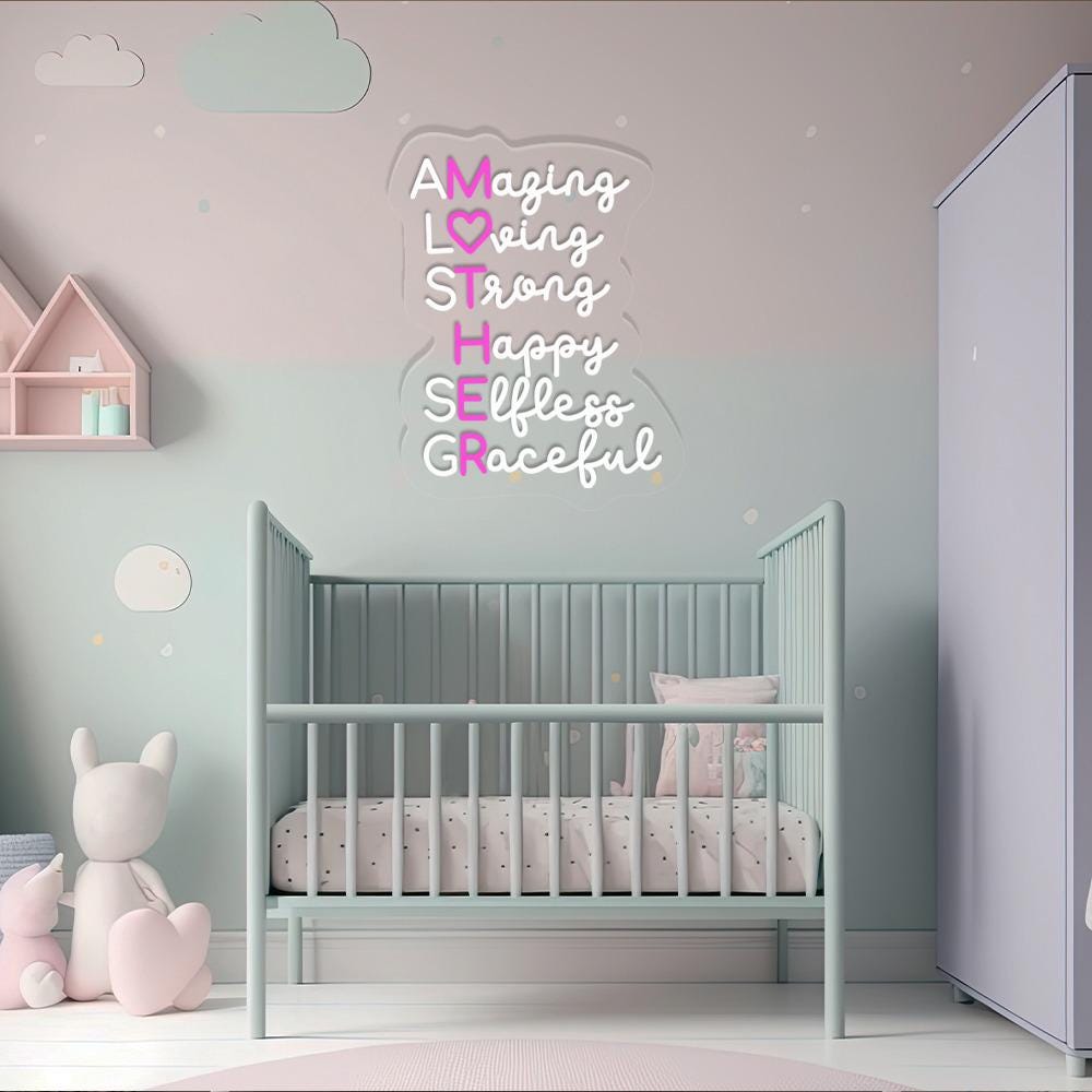 Amazing Mother Neon, Mother's Day Neon, Gift for Mom, Gift for Her, Best Mother's Day Gifts, Special Mother's Day Gifts, Happy Mother's Day