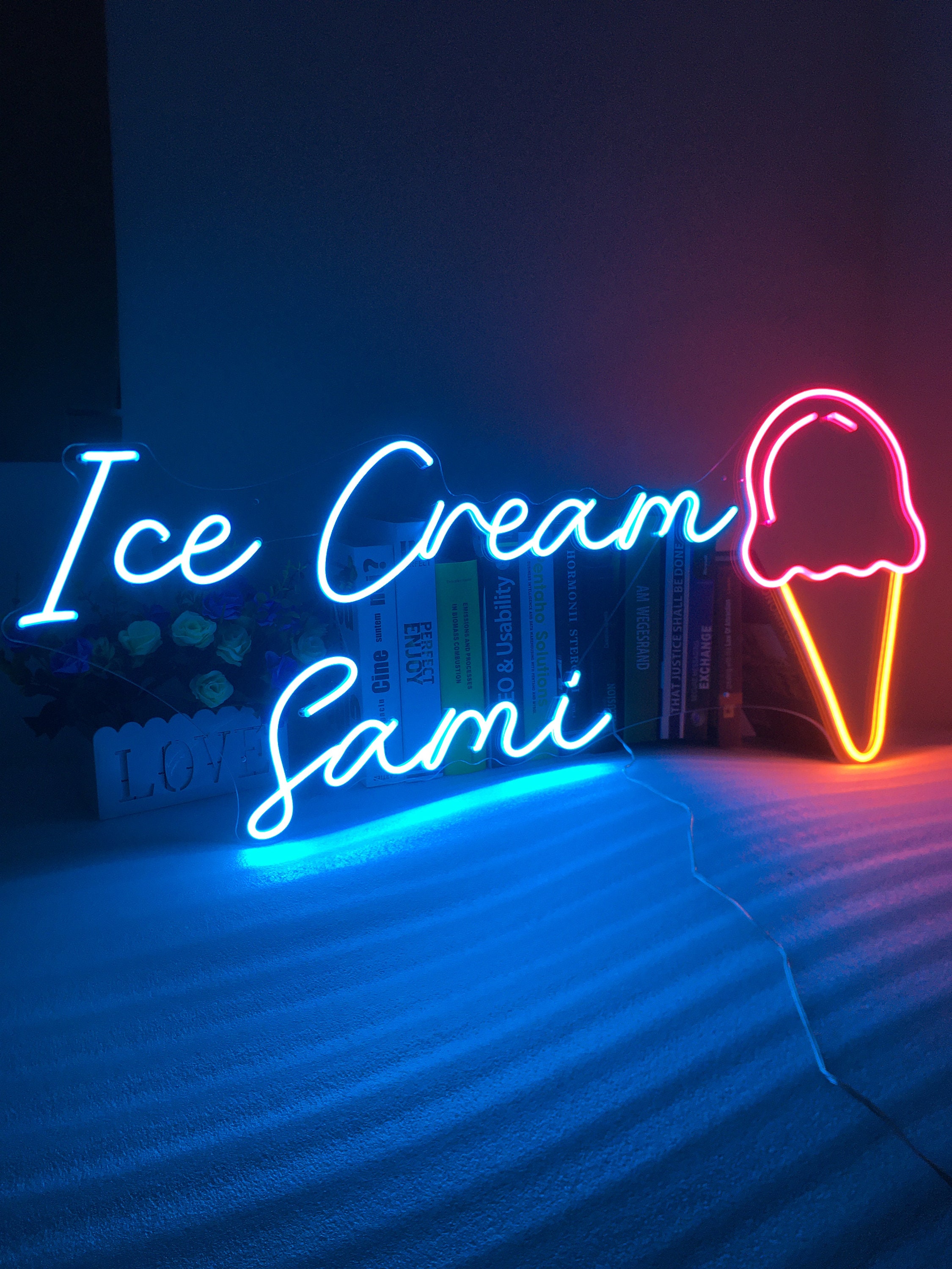 Ice Cream Neon Signs Light Custom For coffee Shop Store Pub Party Studio Personalized Wall Decor