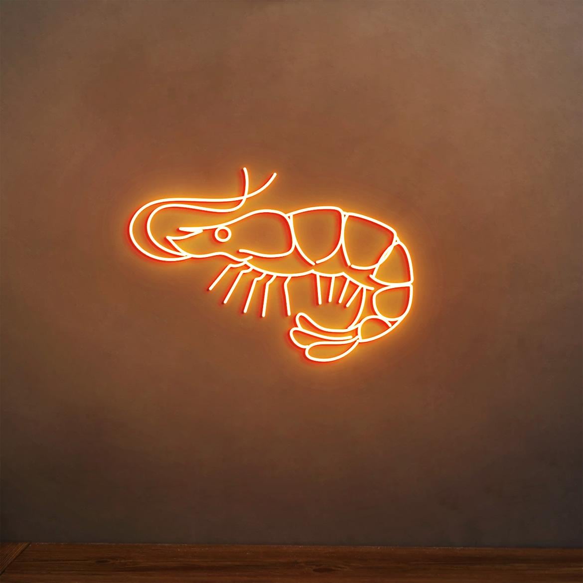 Shrimps Led Neon Light, Seafood Restaurant Wall Decor, Shrimps Decorations, Ocean Animals Shrimps, Shrimps Kitchen Chef Decor, Cute Shrimps
