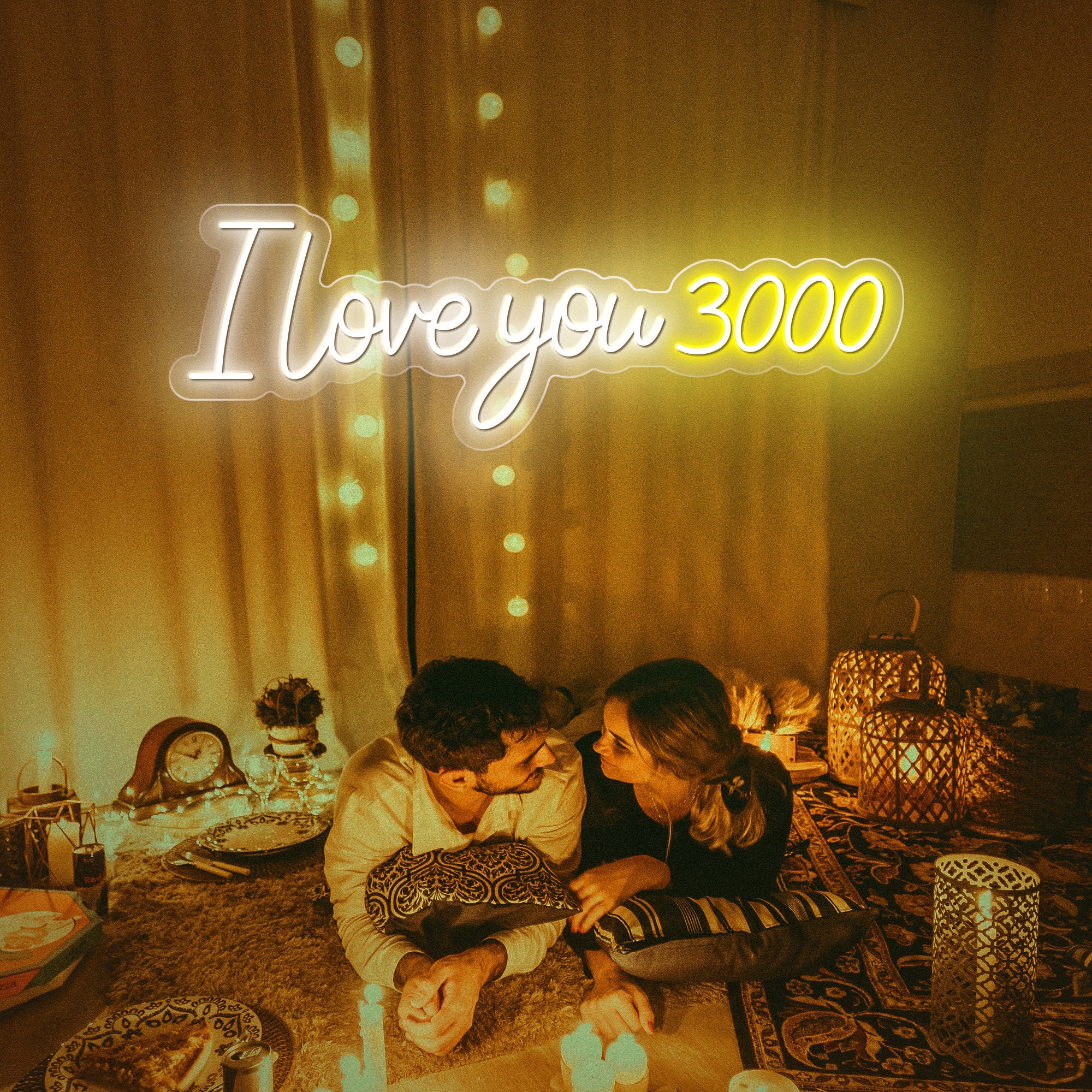 I love you 3000 Neon Sign/Wedding Custom Neon Sign/Personalized Birthday gift for her/ Wedding Gift for Couple/Wedding Decor
