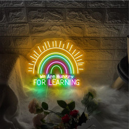 We Are Hungry For Learning Neon Sign, Back To School Neon Gifts, 1st Day Of School, Funny Teacher Neon, Teacher Gifts, Cute Teacher Gifts.