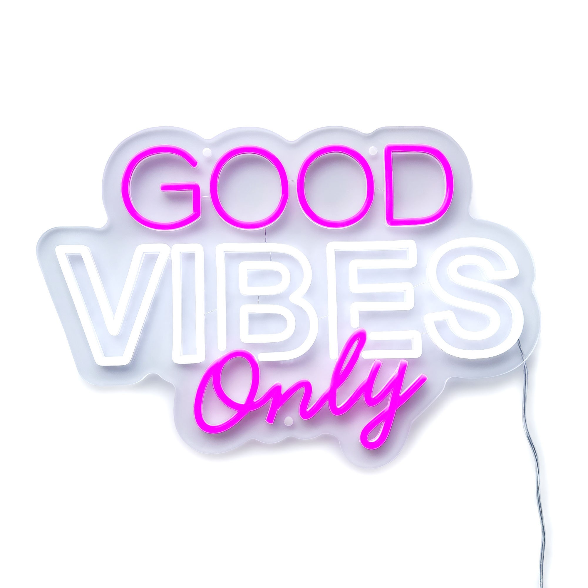 Good Vibes Only Neon Light, Neon Sign Light Decor, Good Vibes Only Bedroom Neon Sign, Bedroom Neon Lights, Good Vibes Only Wall Decoration