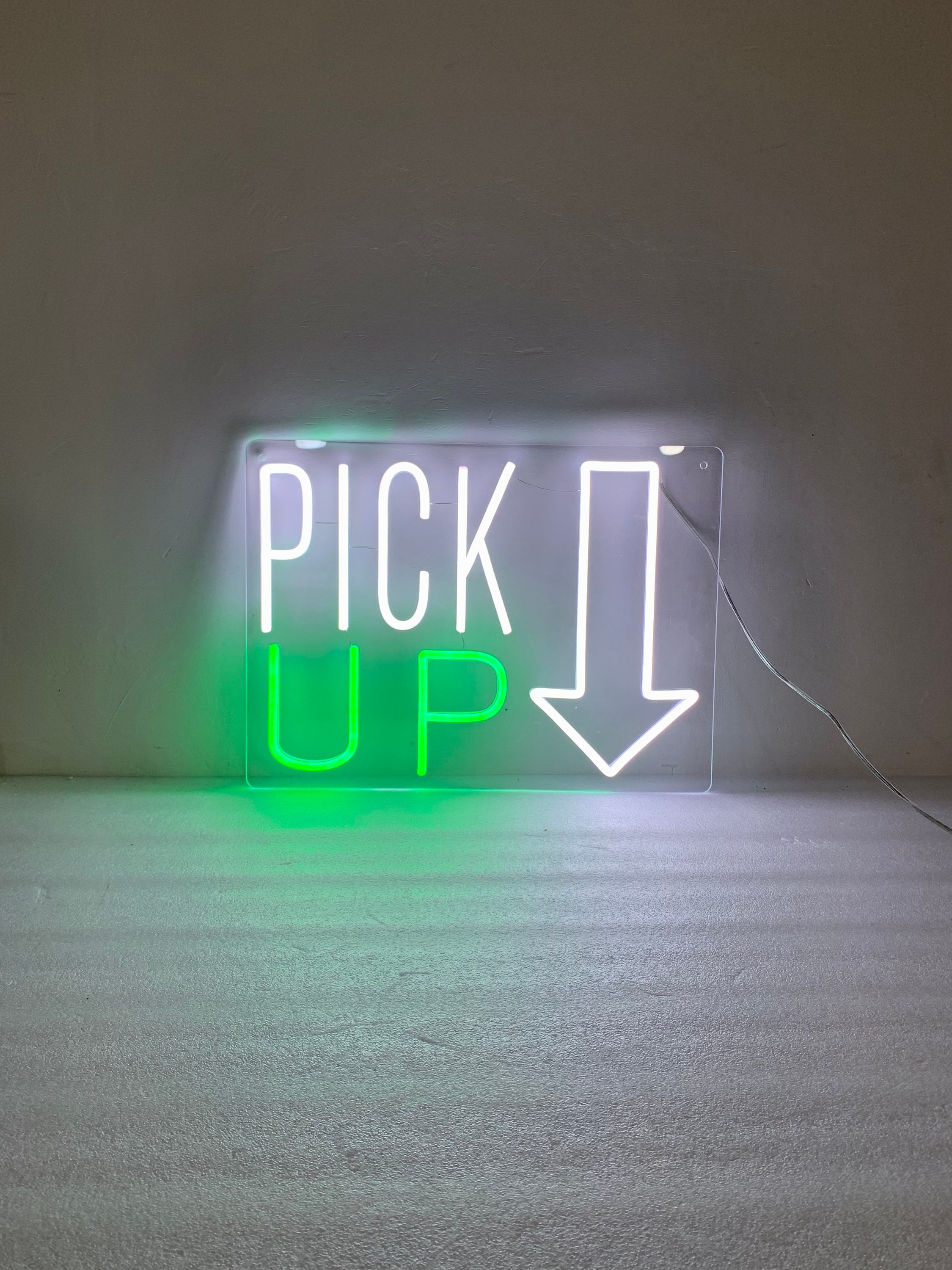 Pick Up Here Sign, Pick Up Here Led Neon Sign, Custom Color for Business Sign, Business Restaurant Sign