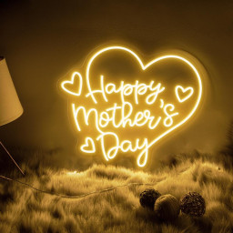 Happy Mother's Day Neon Sign, Custom Neon Sign for Mom, Mother's Day Neon Sign, Home Wall Decor, Gift for Mother's Day, Personalized Gifts