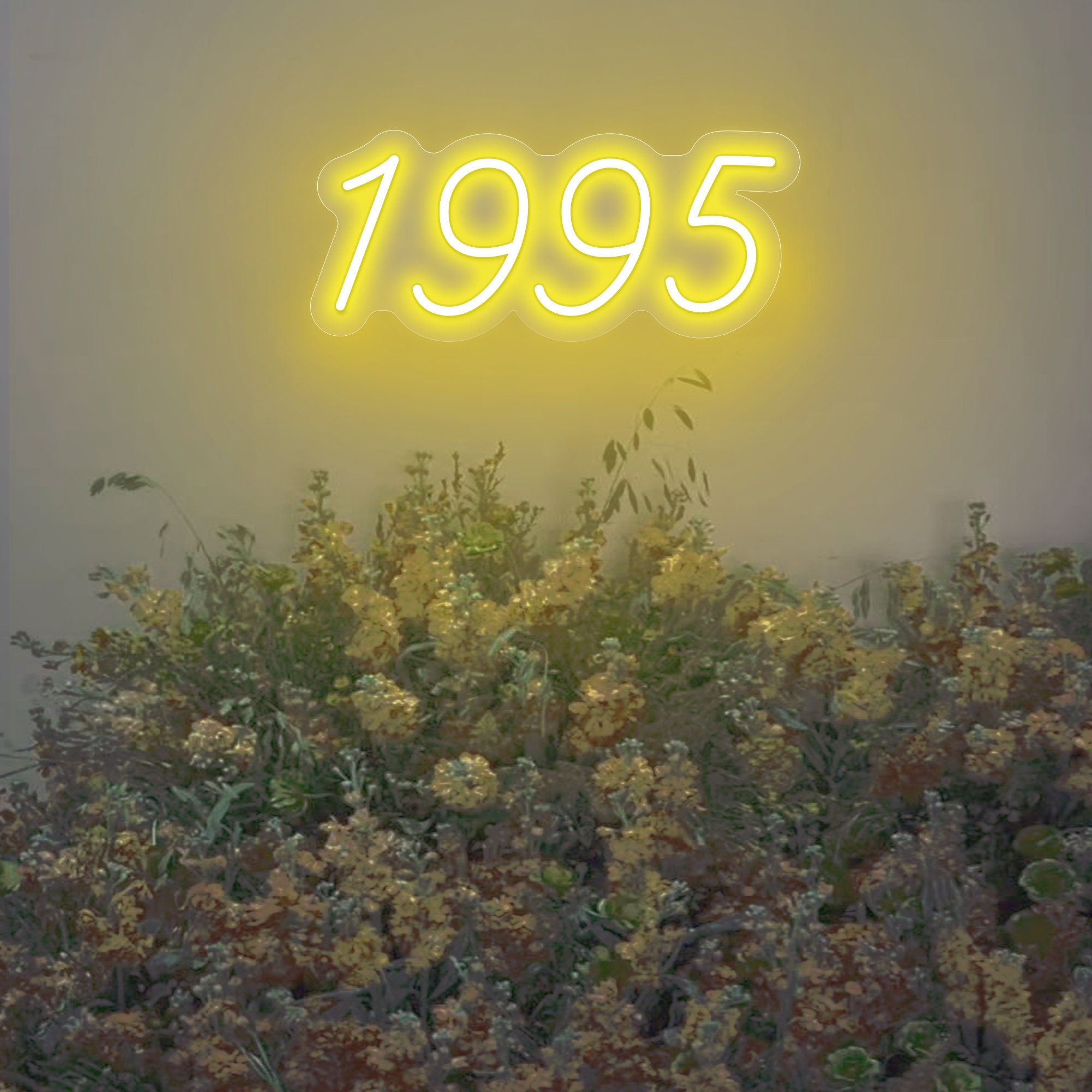 Number 1995 Neon Sign Birthday Party Event Decor, Number LED Light, Anniversary Day Sign, Wedding Neon Light, Birthday Table Decorations