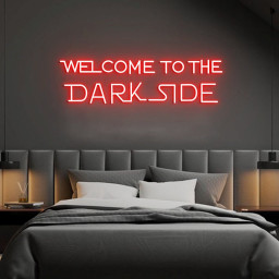 Welcome to the Dark Side, Neon Sign Light, Neon Signs for Game Room Man Cave Bedroom Wall Decor Birthday Gift