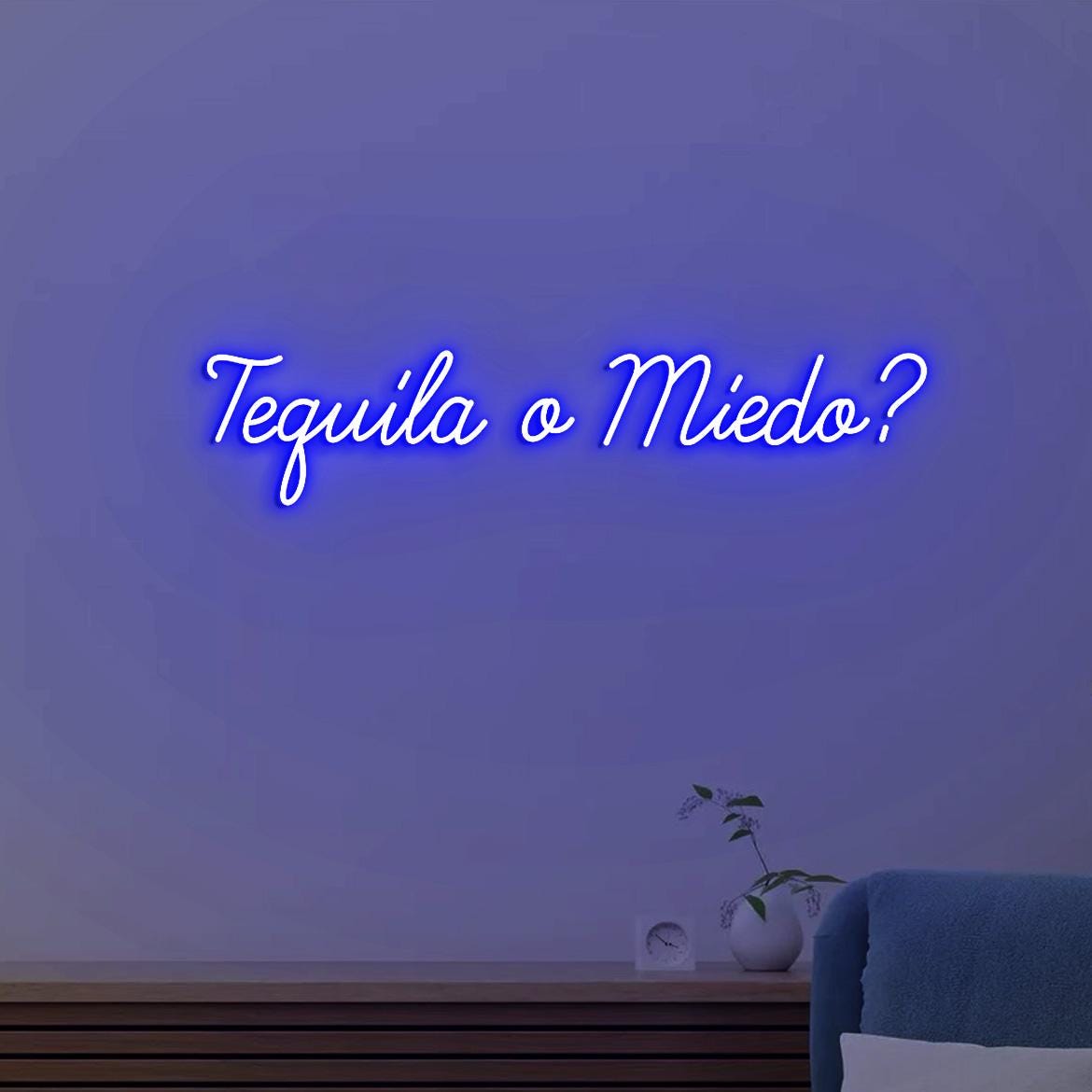 Tequila o Miedo Neon Light Sign, Bar Tequila Decoration, Tequila Led Neon Light Decor Wall, Tequila Bar Club Neon Light, Tequila Signs