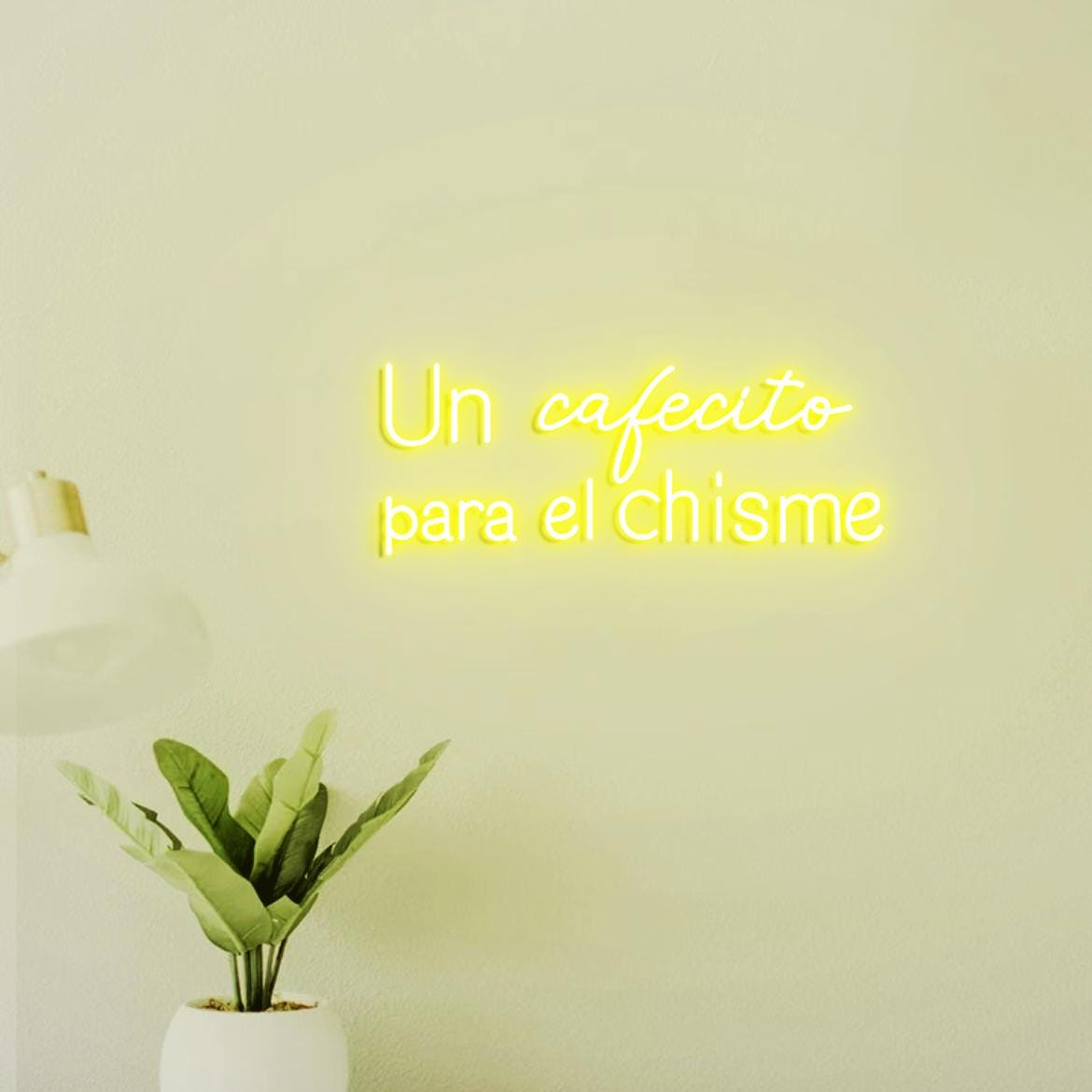 Un cafecito para el chisme Sign Neon Light, Spanish kitchen Decor, Spanish Coffee Sign, cafetería Sign, café Sign