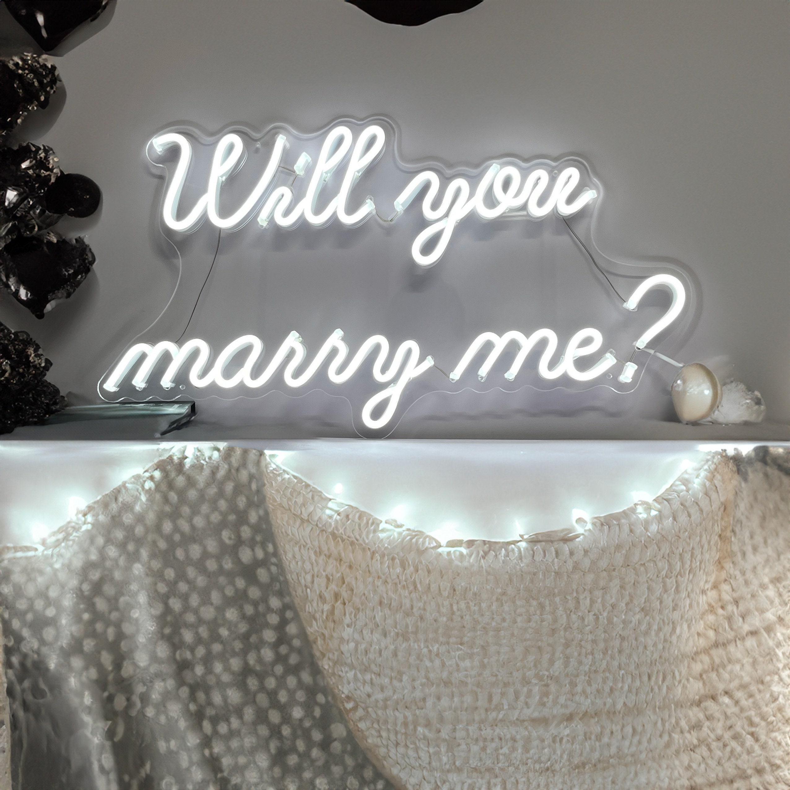 Will You Marry Me Neon Sign,Wedding Neon Sign, Proposal Sign Proposal Decor,Led Neon Sign Engagement Wedding Party Backdrop Wall Home Decor