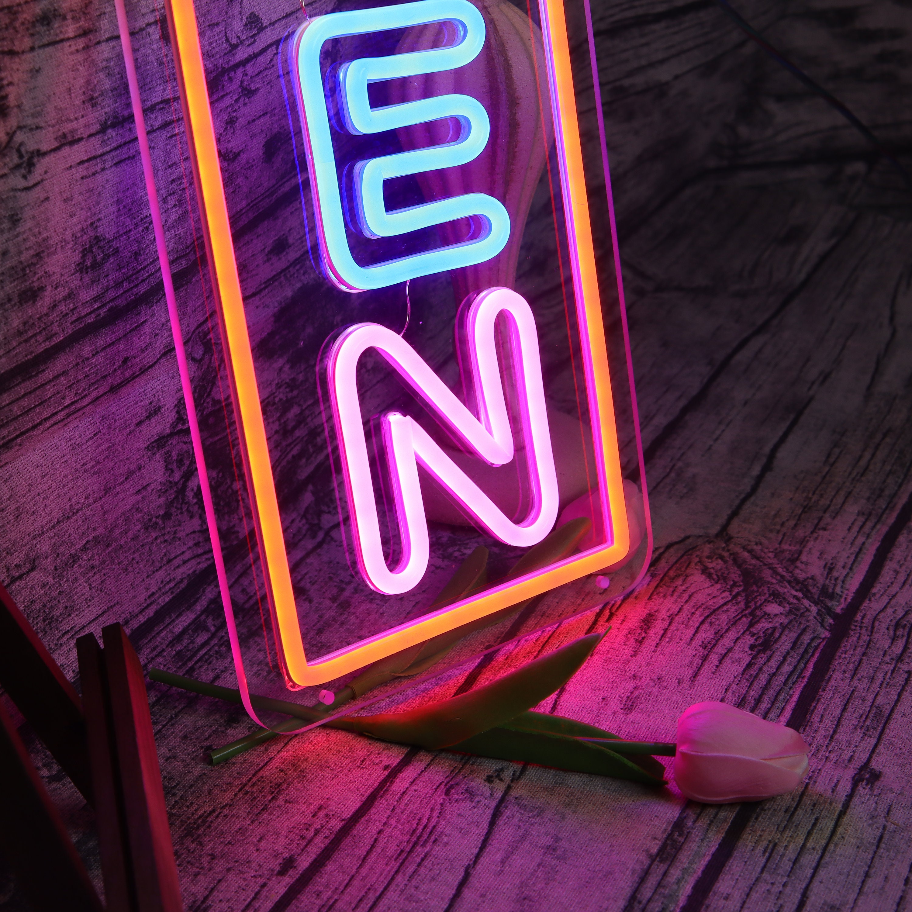 Neon OPEN Sign |For Business Sign | Open Neon Sign | Neon Open Lights for Bar Salon Store Hote l Wall Decor Neon Light Sign | Open Sign