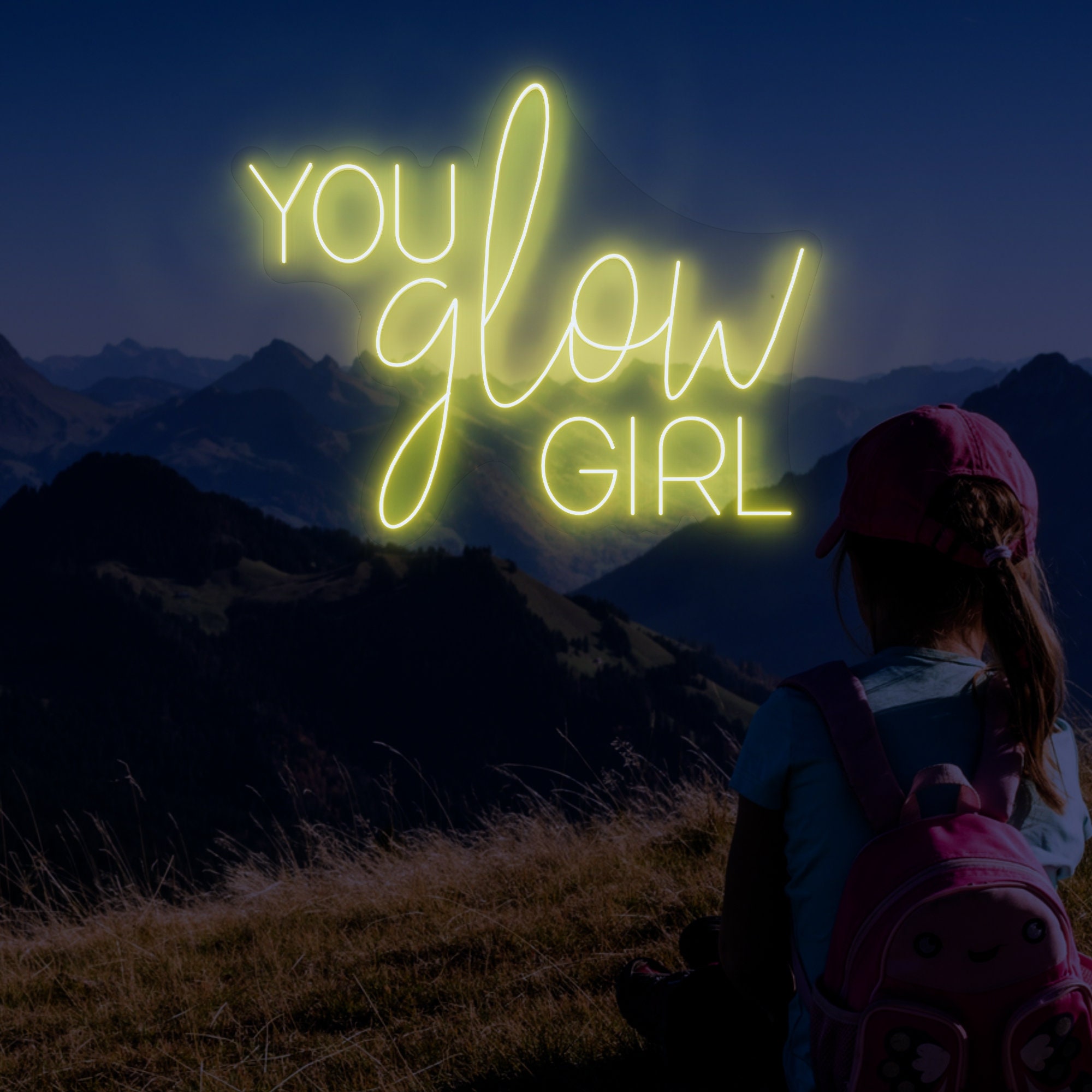 You Glow Girl neon sign/Custom Neon Sign Bedroom/Led Signs Room Decor/Neon Signs Personalized Gifts/Party decor/Wedding Neon Light