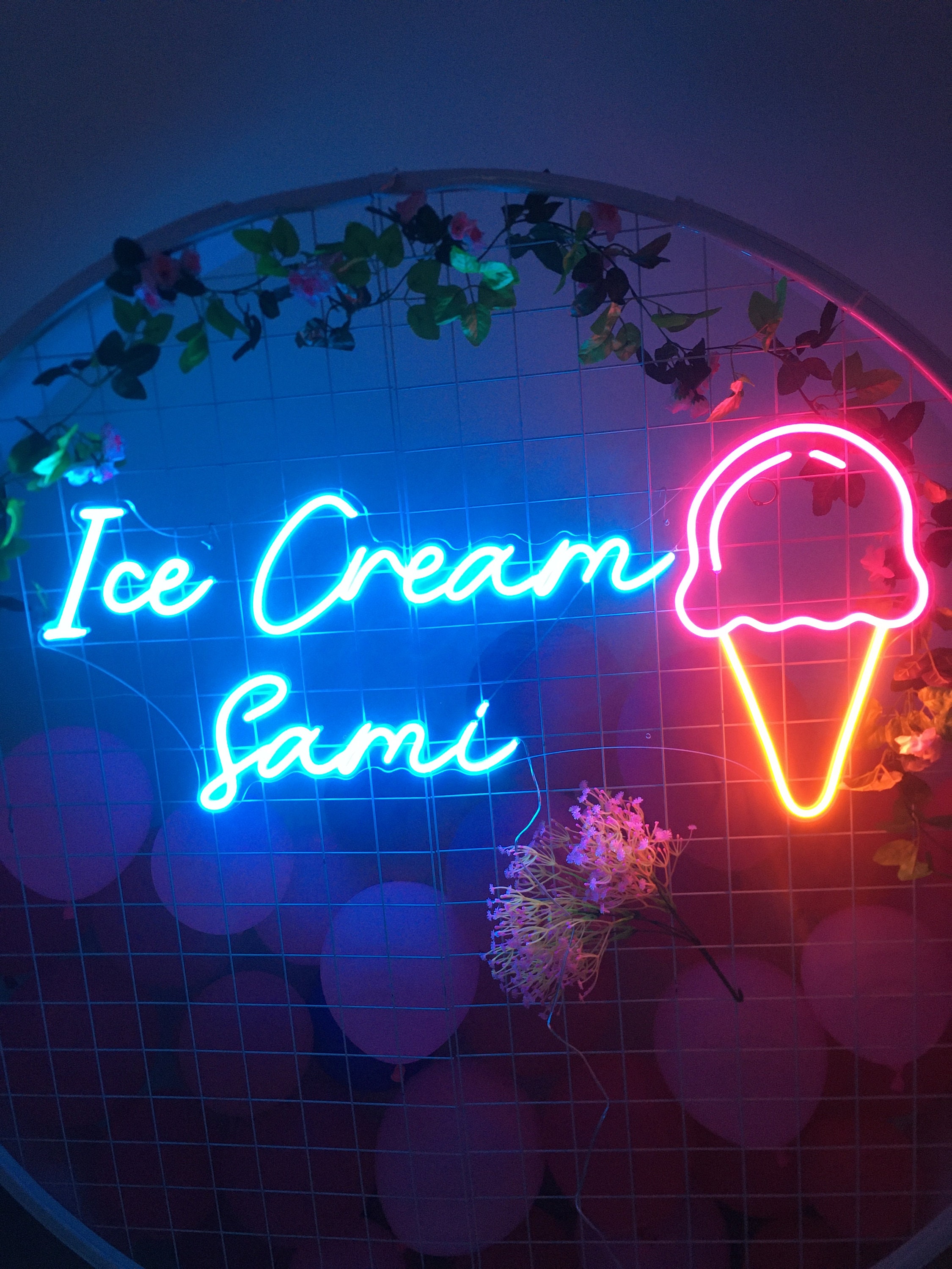 Ice Cream Neon Signs Light Custom For coffee Shop Store Pub Party Studio Personalized Wall Decor