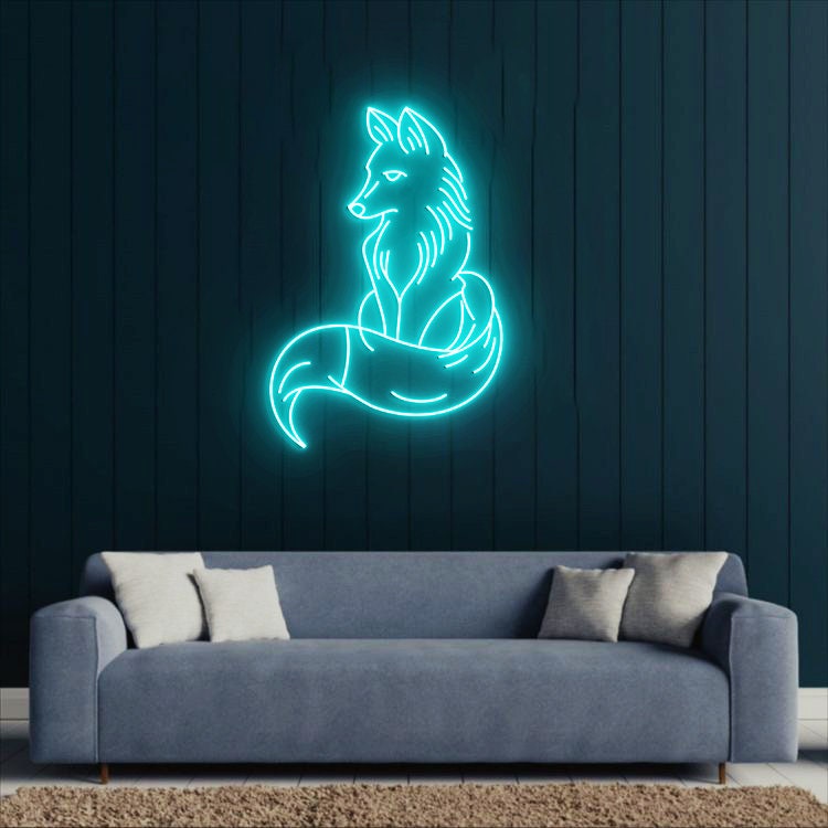 Fox Neon Light, Fox led Sign, Fox Room Decor, Personalized Fox Animal Neon Sign Light