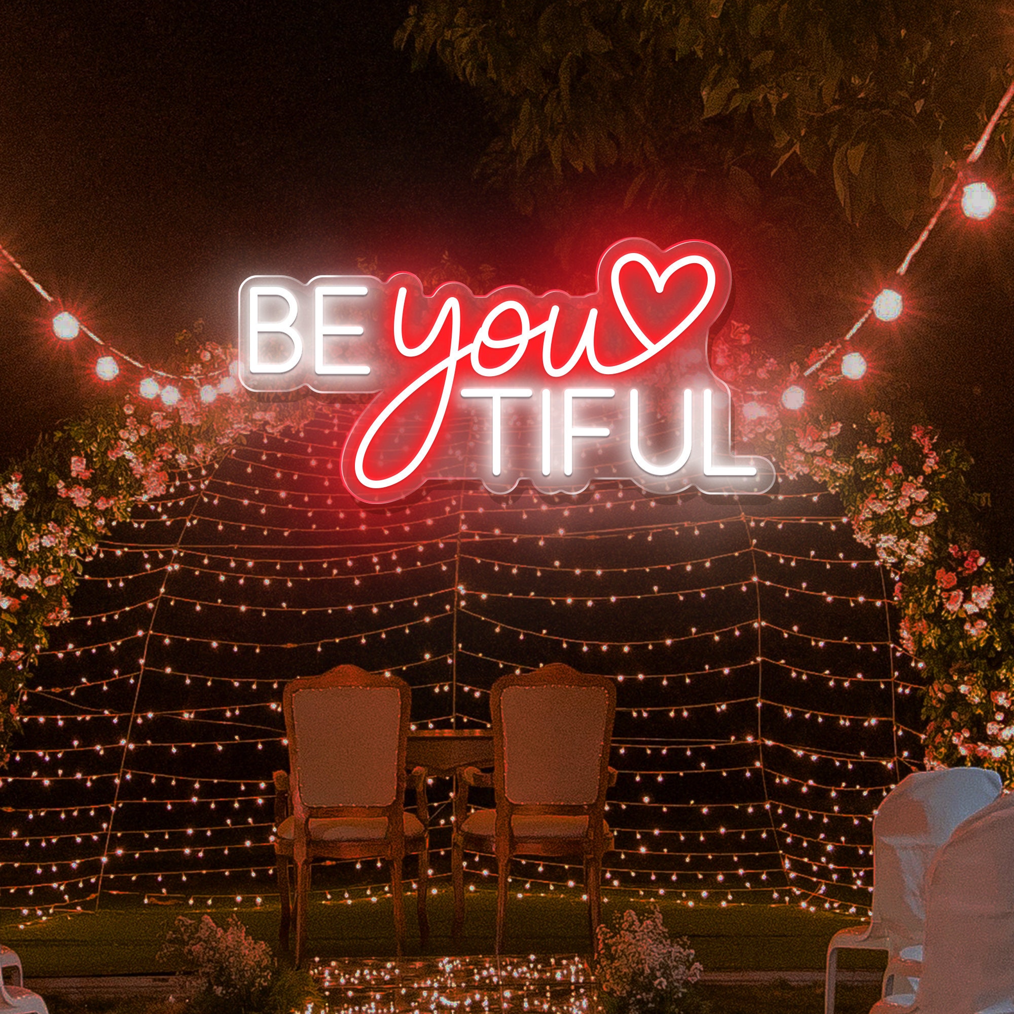 Be You Tiful Neon Sign, Custom Neon Sign, Neon Wall Decor, Beauty Salon Neon Sign, Led Sign Custom Home Decor Wall Art, Personalized Gifts