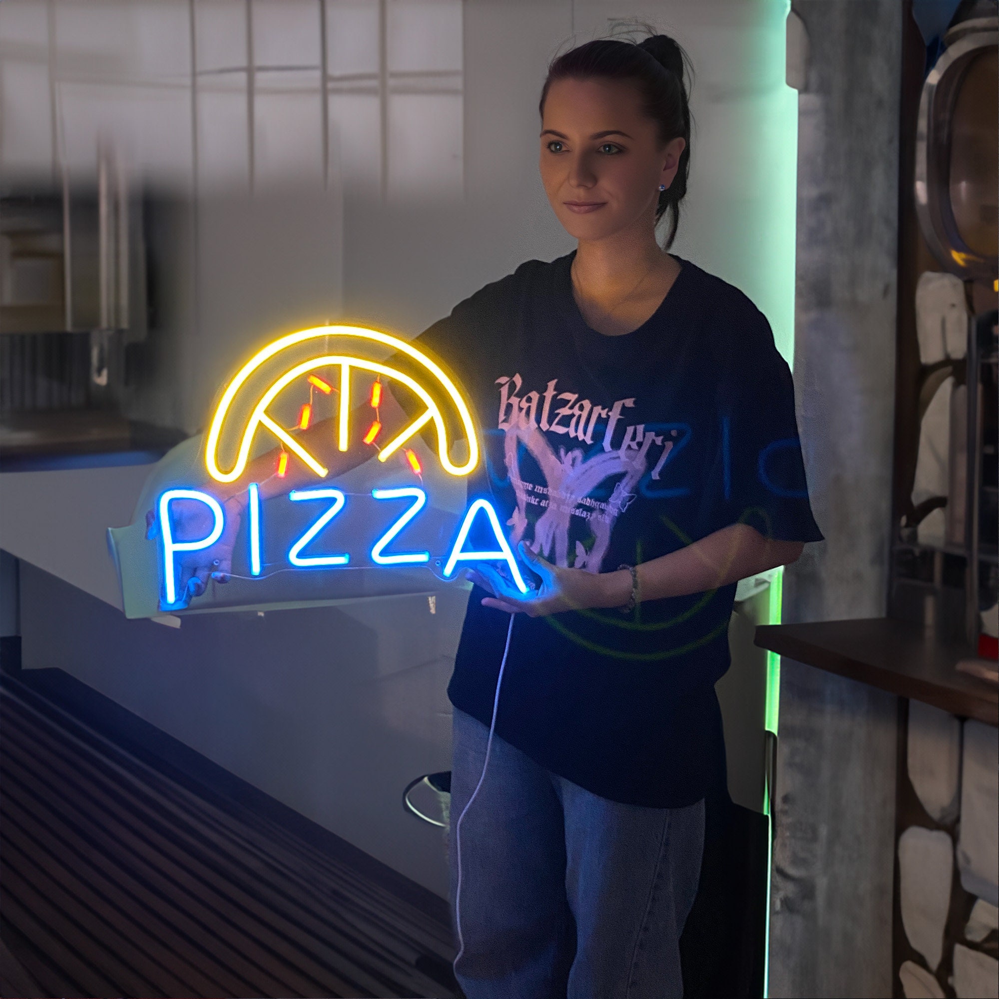 Custom Neon Sign | Neon Sign Pizza | Neon Sign Logo | Neon Light Sign Led | Neon Sign Bedroom | Neon Sign Wall Decor | Neon Sign Bar Art