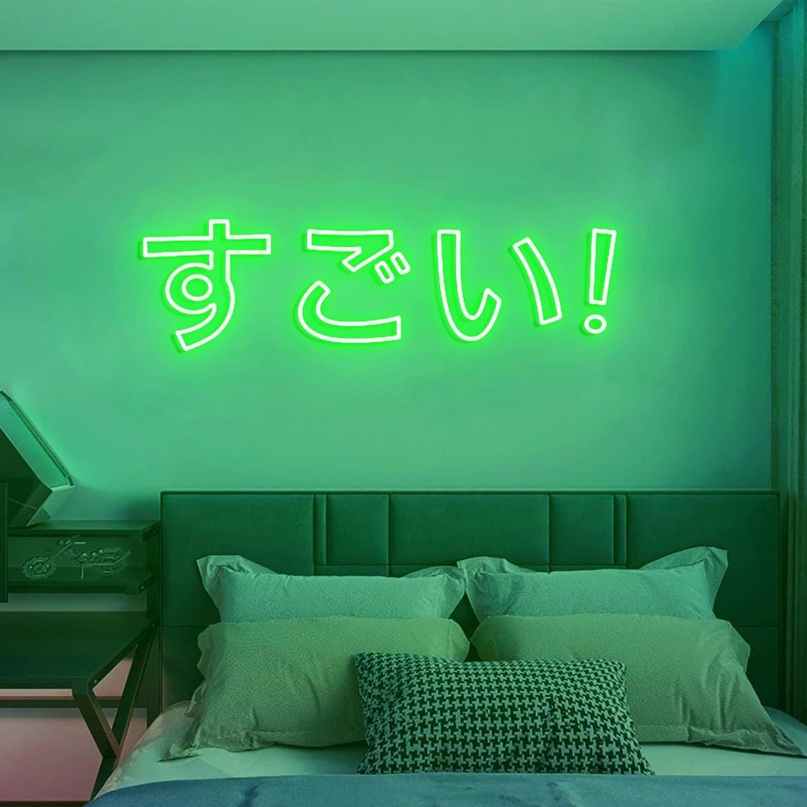 Japanese - Sugoi (means awesome!), Sugoi Neon Sign, Japanese Neon Sign Light for Video Game Room Decoration, Sugoi!
