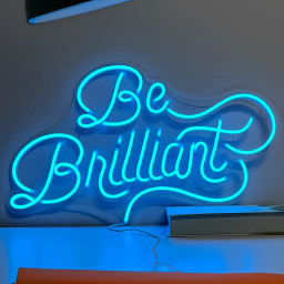 Custom Neon Sign | Be Brilliant Neon Sign | Neon Sign Light | Neon Sign Name | Neon Bar Sign Led | Neon Sign Wall Decor | Neon Sign Art