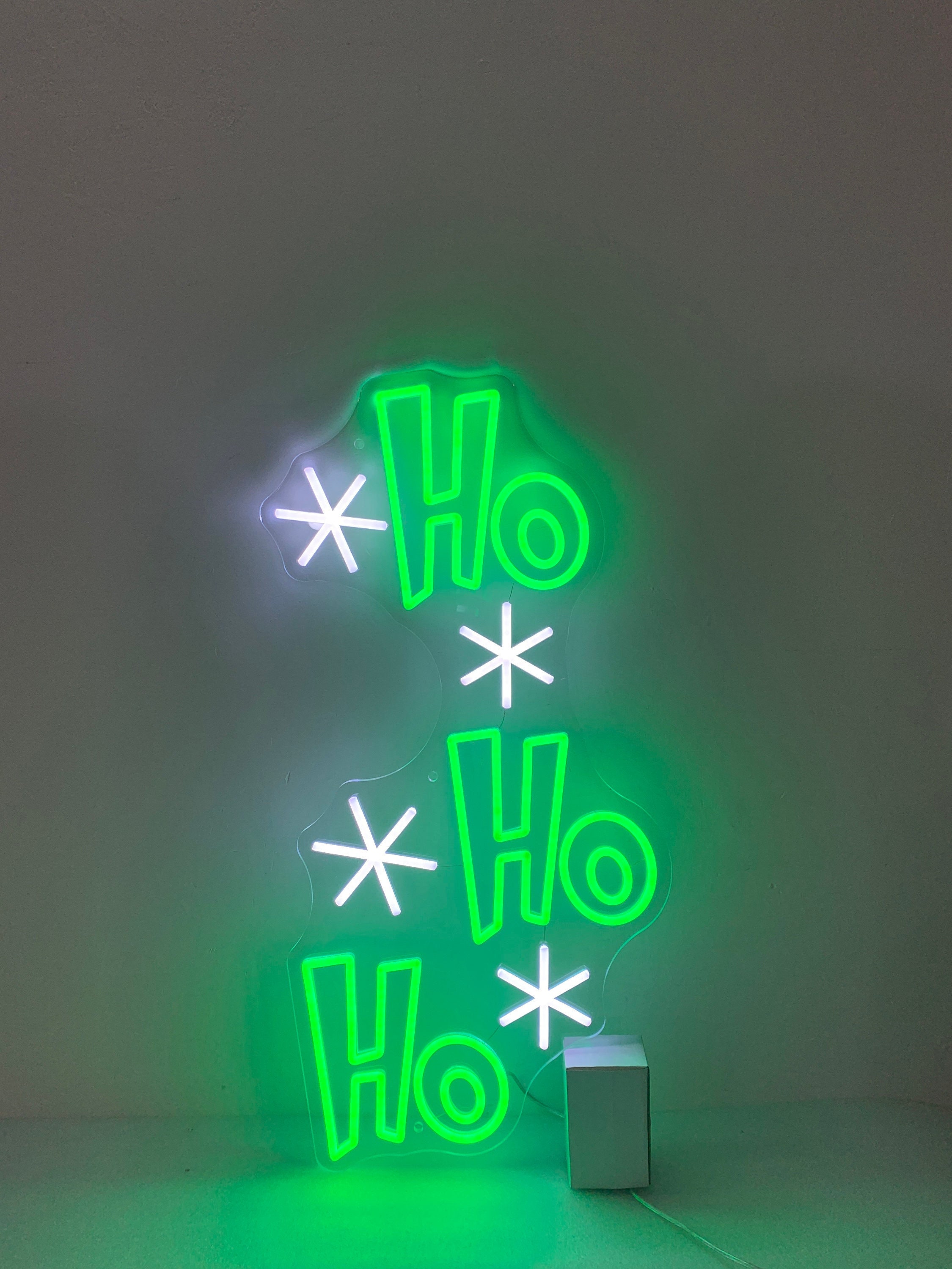 Ho Ho Ho Neon Sign, Santa, Christmas Decor, Xmas Wall Art, Holiday Wall decor, Ho Ho Ho Led Sign, Christmas Neon Light