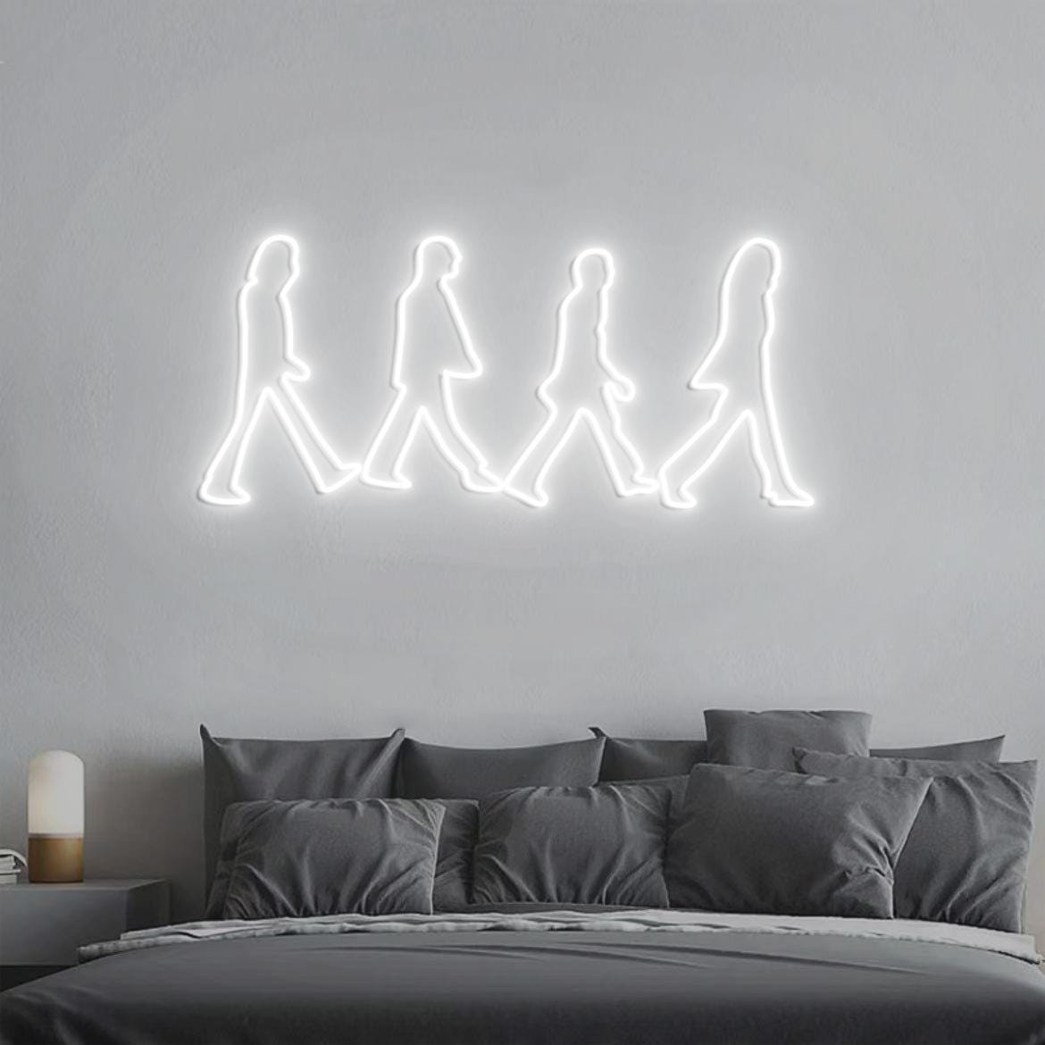 Abbey Road Beatles Neon Light, Beatles Wall Decoration, Personalized Gift for Music Lovers, Abbey Road Scene Sign