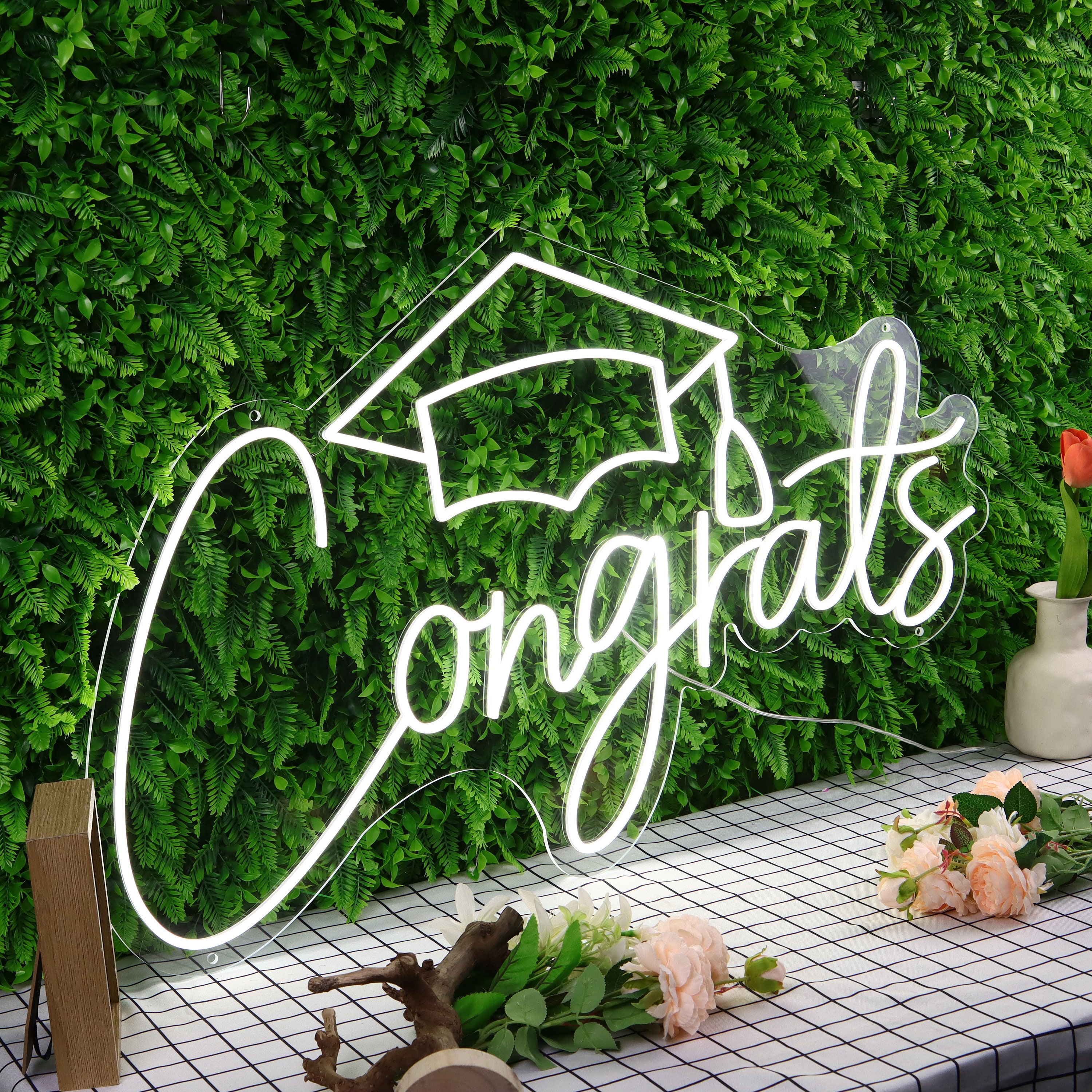Congrats Neon Sign,Congrats Name Sign,Custom Congrats Neon Sign,Graduation Party Decorations Neon Sign,Party Wall Decor,Graduation Gift