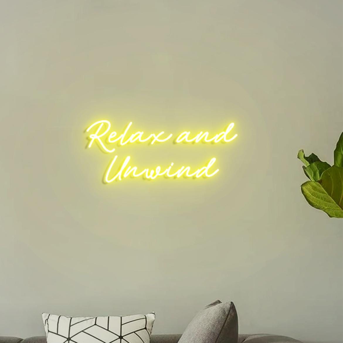 Relax and Unwind Sign, Neon Sign for Bathroom Spa Room Decor, Spa Salon Room Signs, Relax Sign for Massage Room, Unwind Sign Bathroom Room