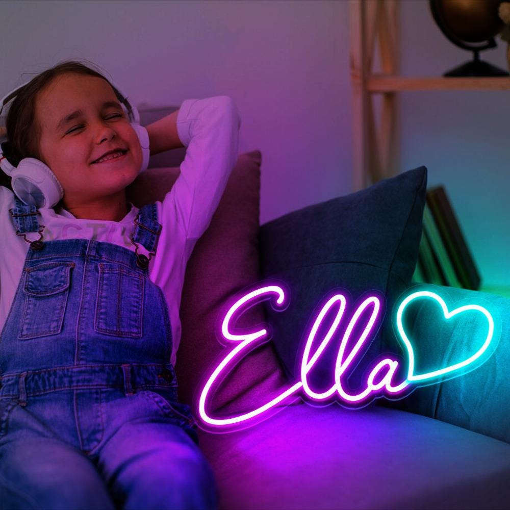 Custom Neon Name Sign, Teenage Girl Gifts, Nursery Name Sign, Neon Light, LED Name Sing, Dorm Decor For College, Personalized Neon Gifts