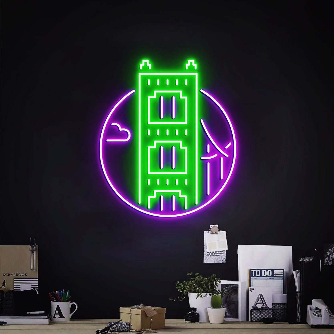 San Francisco Neon Light, Neon Sign Light Decor, San Francisco Bedroom Neon Sign, Bedroom Neon Lights, San Francisco Wall Decoration