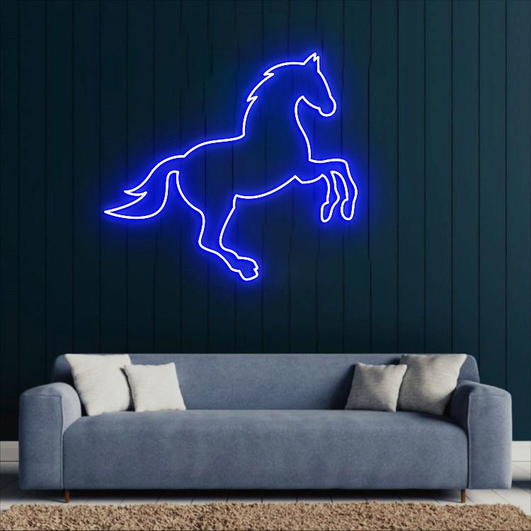 Horse Neon Light, Horse Decor, Horse Room Decor, Horse Wall Art
