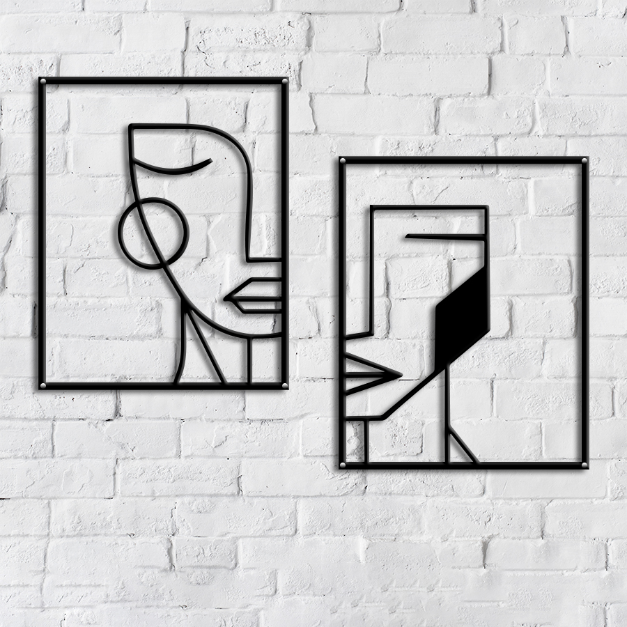 Abstract Faces Double Set