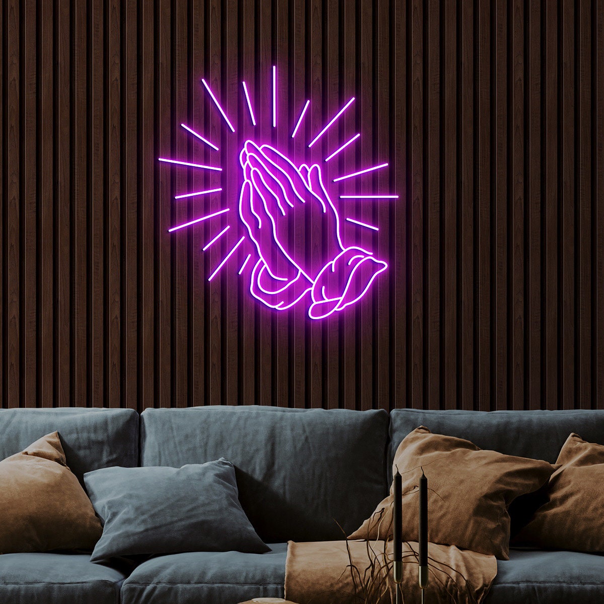 Praying Hands Neon Sign, Hands Neon Sign, Hand of God, Faith Wall Decor, Christian gifts, Jess gifts