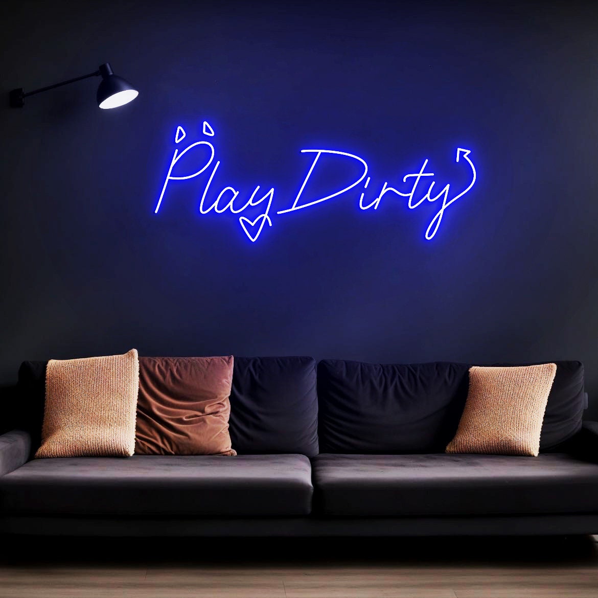 Play Dirty Neon Sign Custom Neon Sign Bedroom Wall Decor, Play Dirty Sign Wall Art, Red Neon Sign
