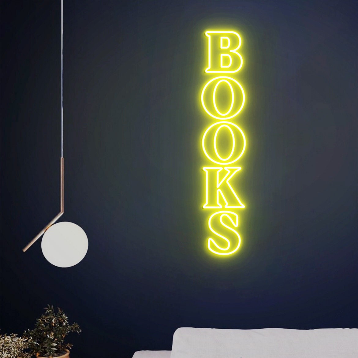 Books Neon Sign, Books Sign, Reading Room Decor, Book Lovers Gift, Personalized Library Sign, Reading Room Sign, Book Club Decor