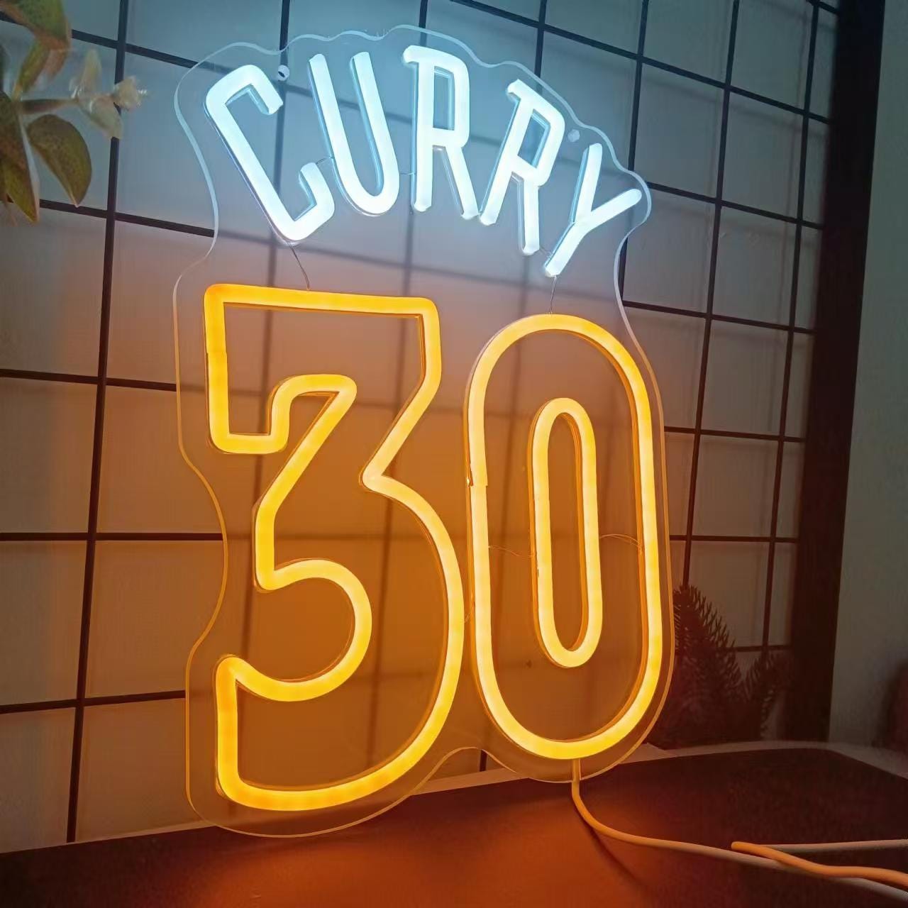 CURRY 30 Neon Sign | Custom Neon Sign | Neon Sign Wall decor | neon Sign Aesthetic | Neon sign art | Neon Led Light | Gift for boy