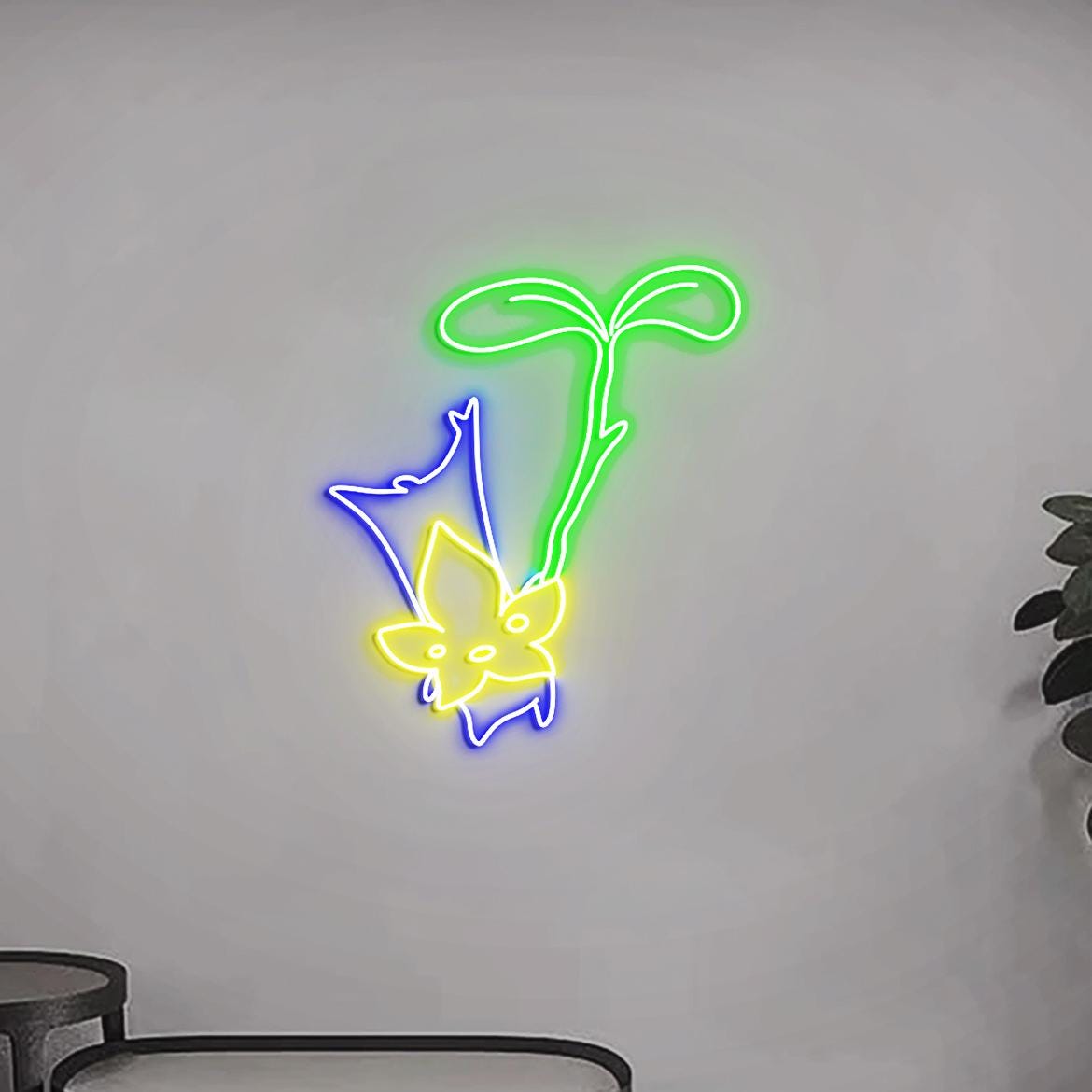 Korok Neon Sign Light, Cute Korok for Wall Decor, Cute Korok Gifts, Nintend Themed Game Room Wall Neon Light