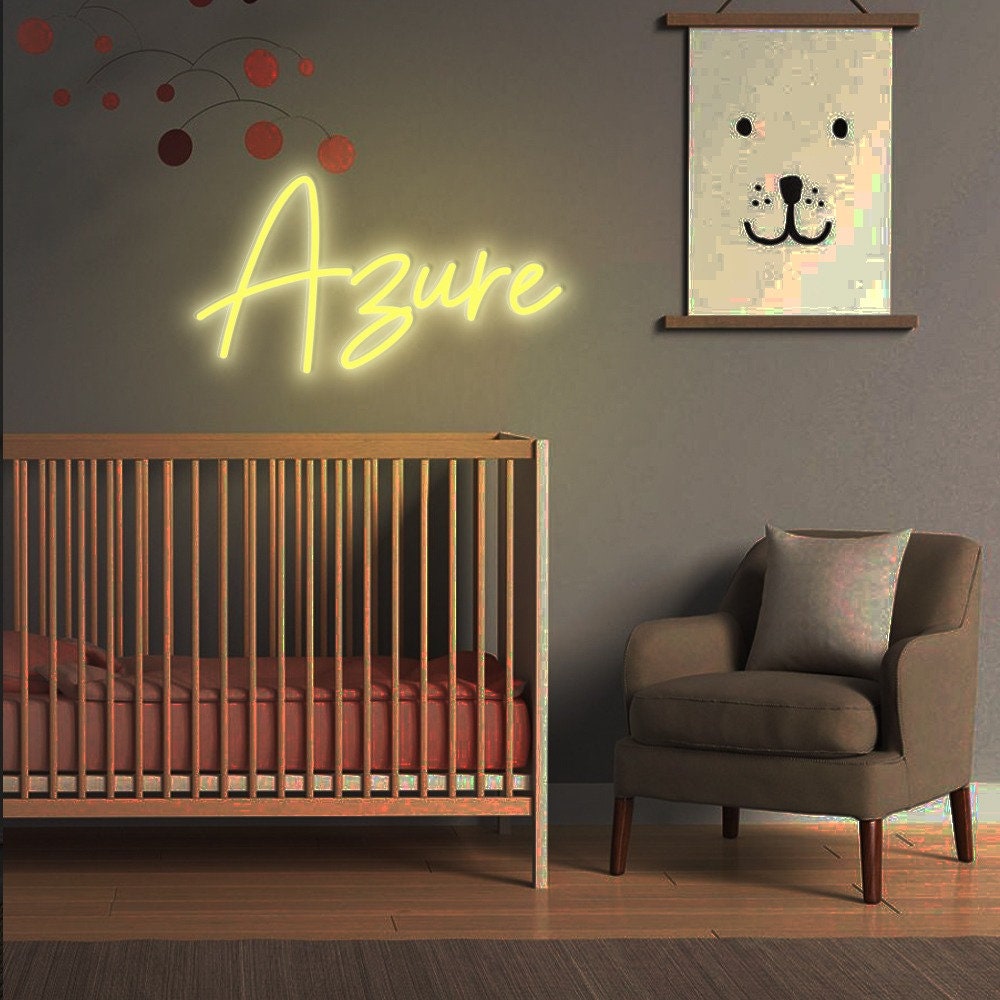 Custom Name Neon Sign for Kids, Neon Name Sign, Nursery Name Sign, Baby Name Sign for Nursery Décor, Neon Light, Happy Birthday Baby Gifts