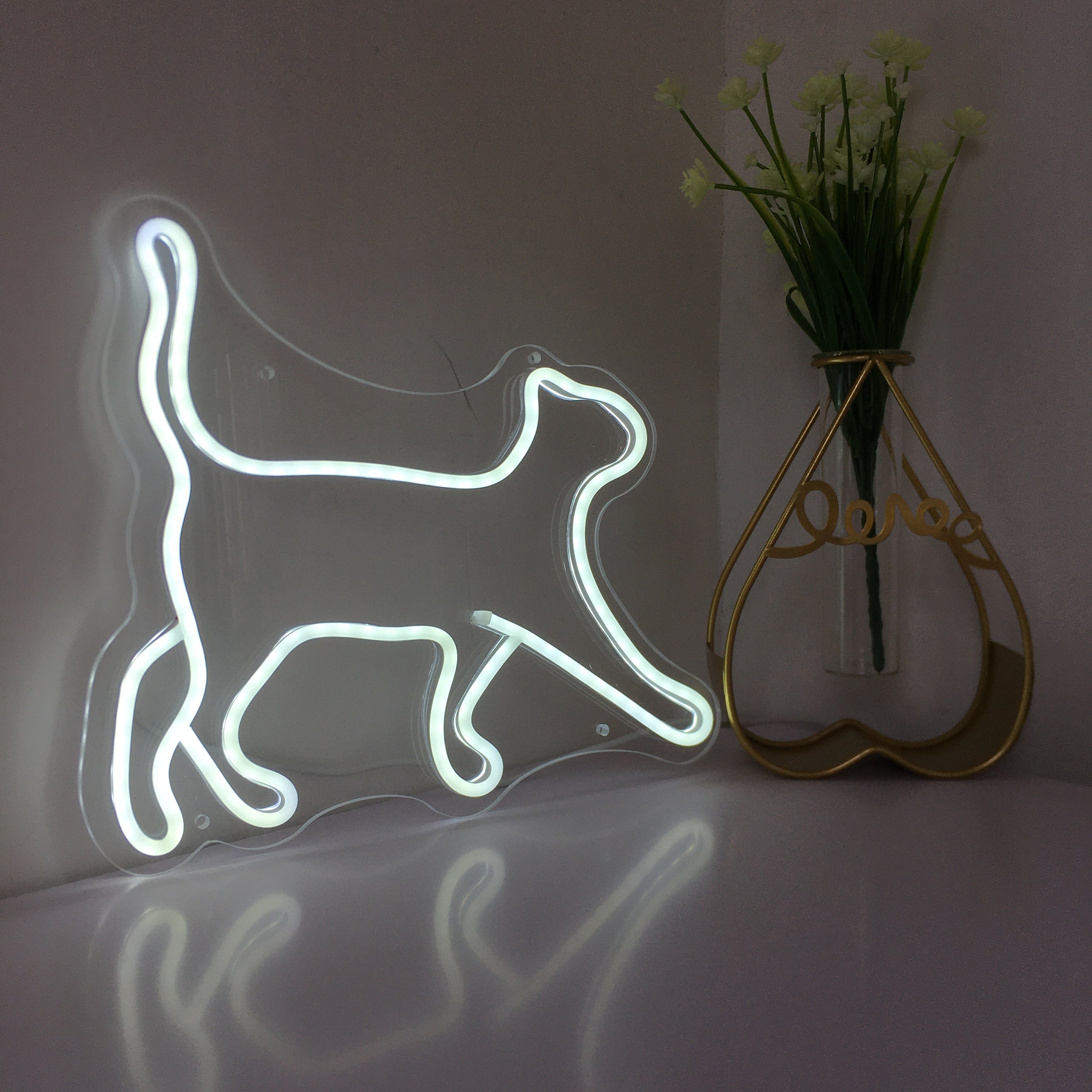 Custom Neon Sign Animal Cat Small Tabletop Custom Neon Sign Night Light Bedroom Neon Sign Wall Decor Cute Neon Sign Mini Neon Sign